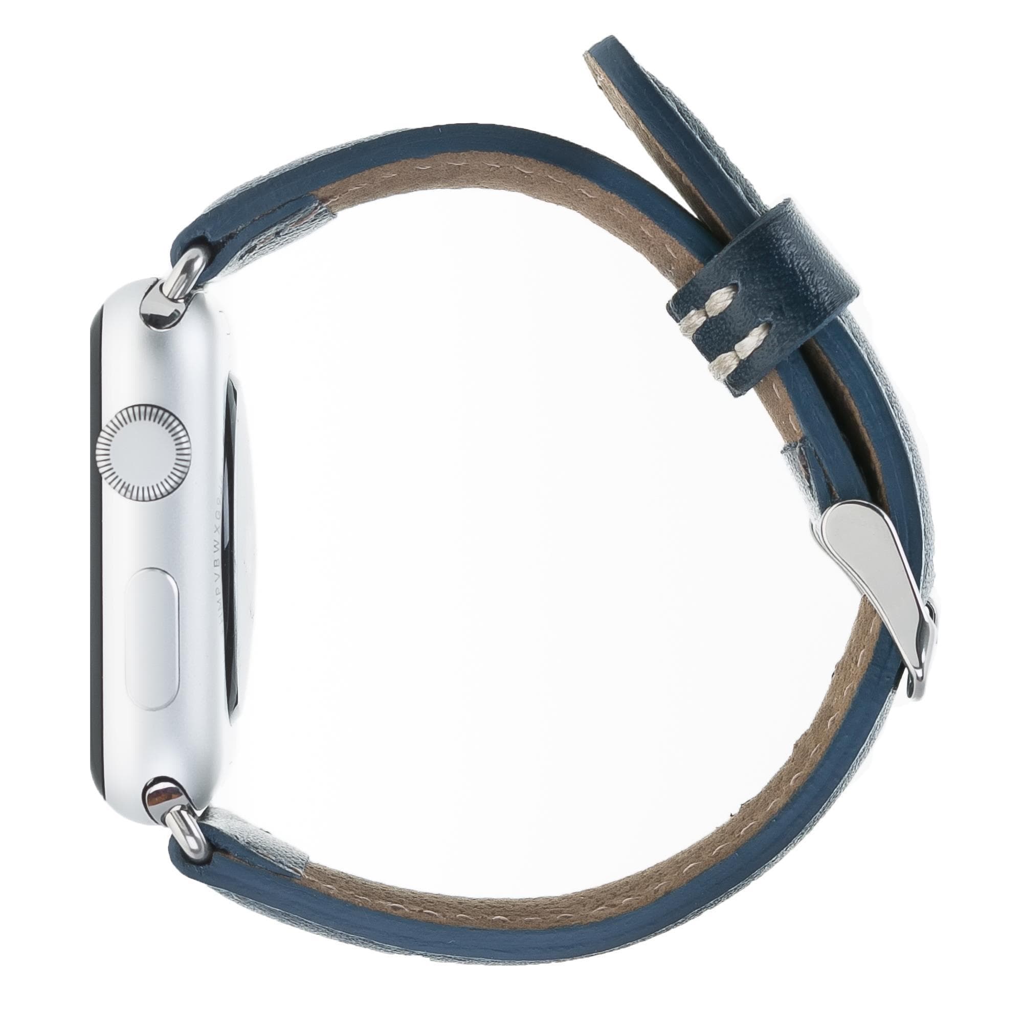 Klassisches Apple Watch-Armband aus echtem Leder 