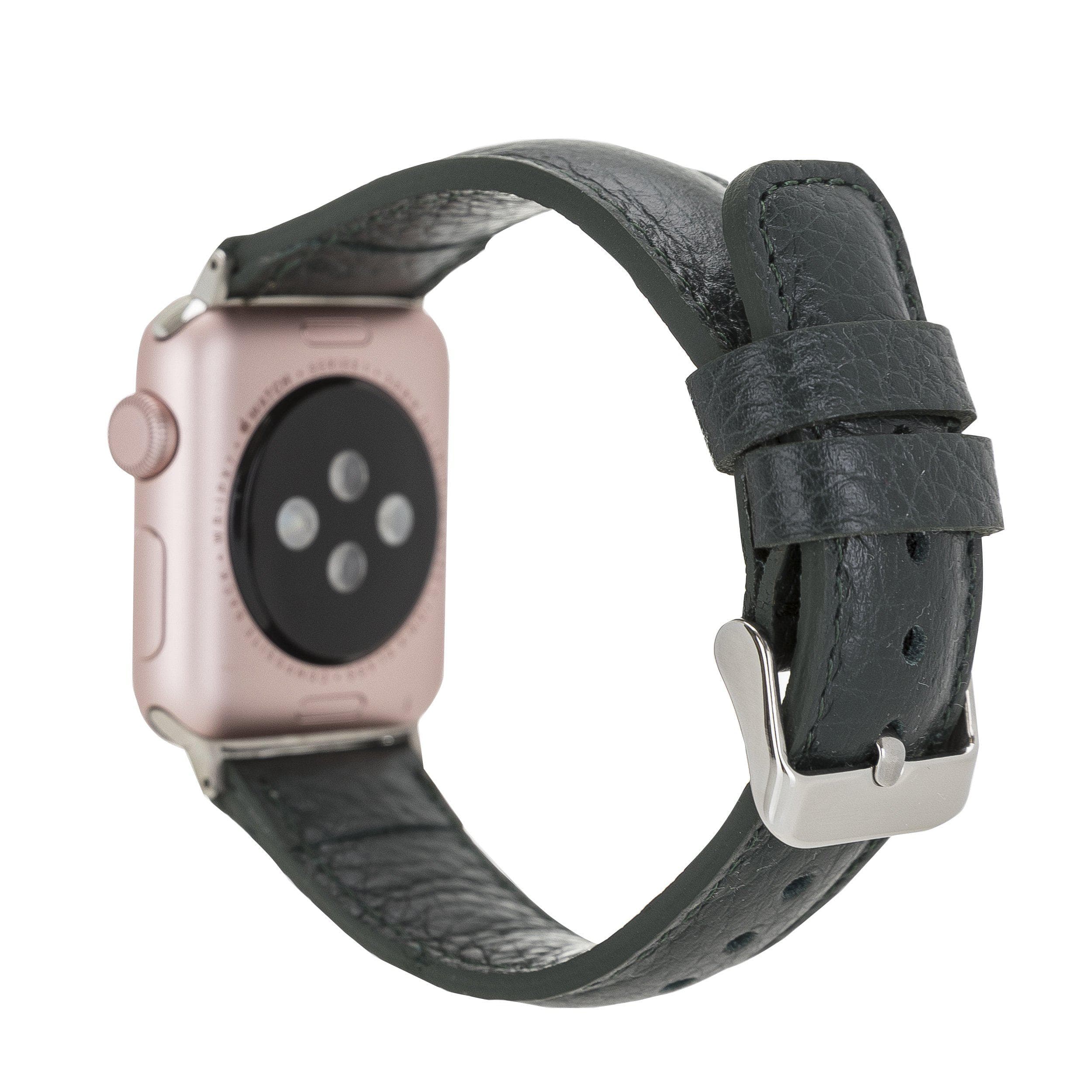 Klassisches Apple Watch-Armband aus echtem Leder 