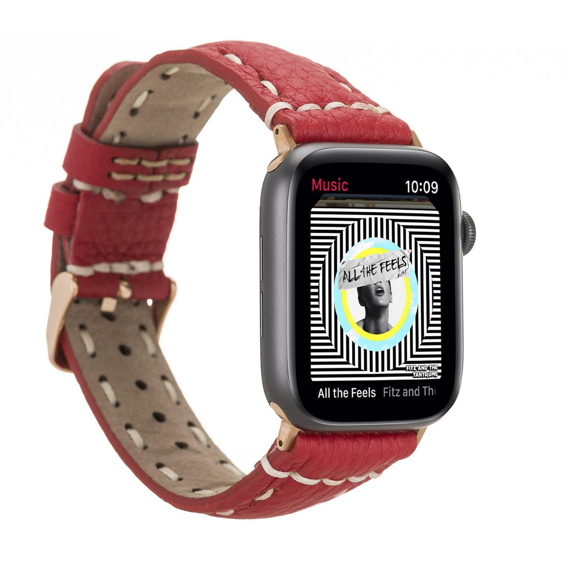 Klassisches Apple Watch-Armband aus echtem Leder 