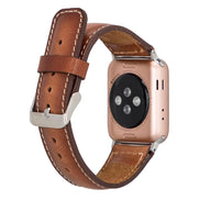 Klassisches Apple Watch-Armband aus echtem Leder 