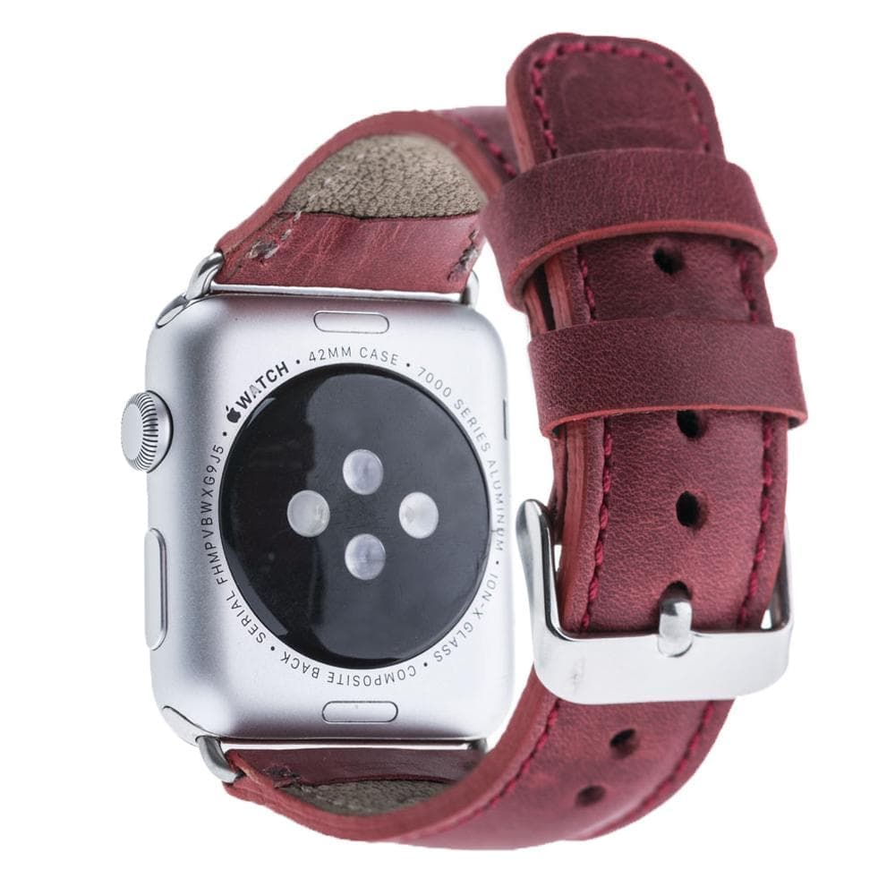 Klassisches Apple Watch-Armband aus echtem Leder 