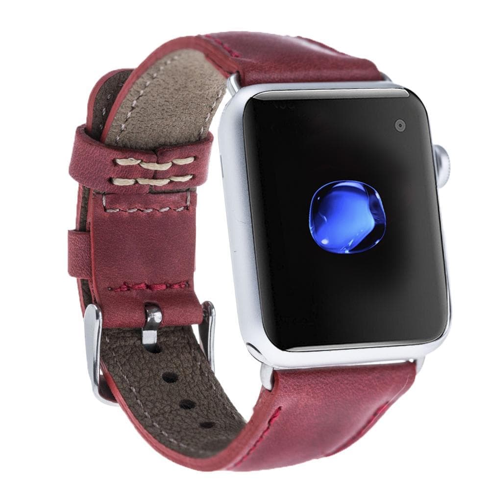 Klassisches Apple Watch-Armband aus echtem Leder 