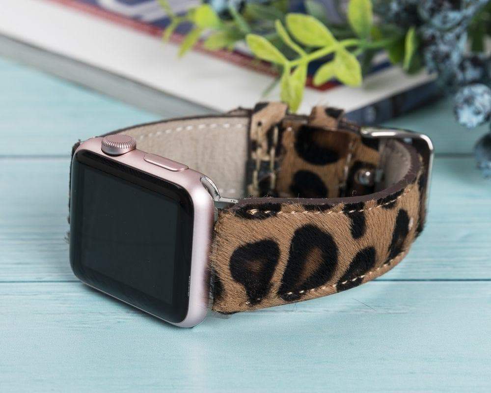 Klassisches Apple Watch-Armband aus echtem Leder 