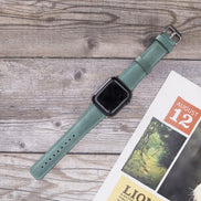 Klassisches Apple Watch-Armband aus echtem Leder 
