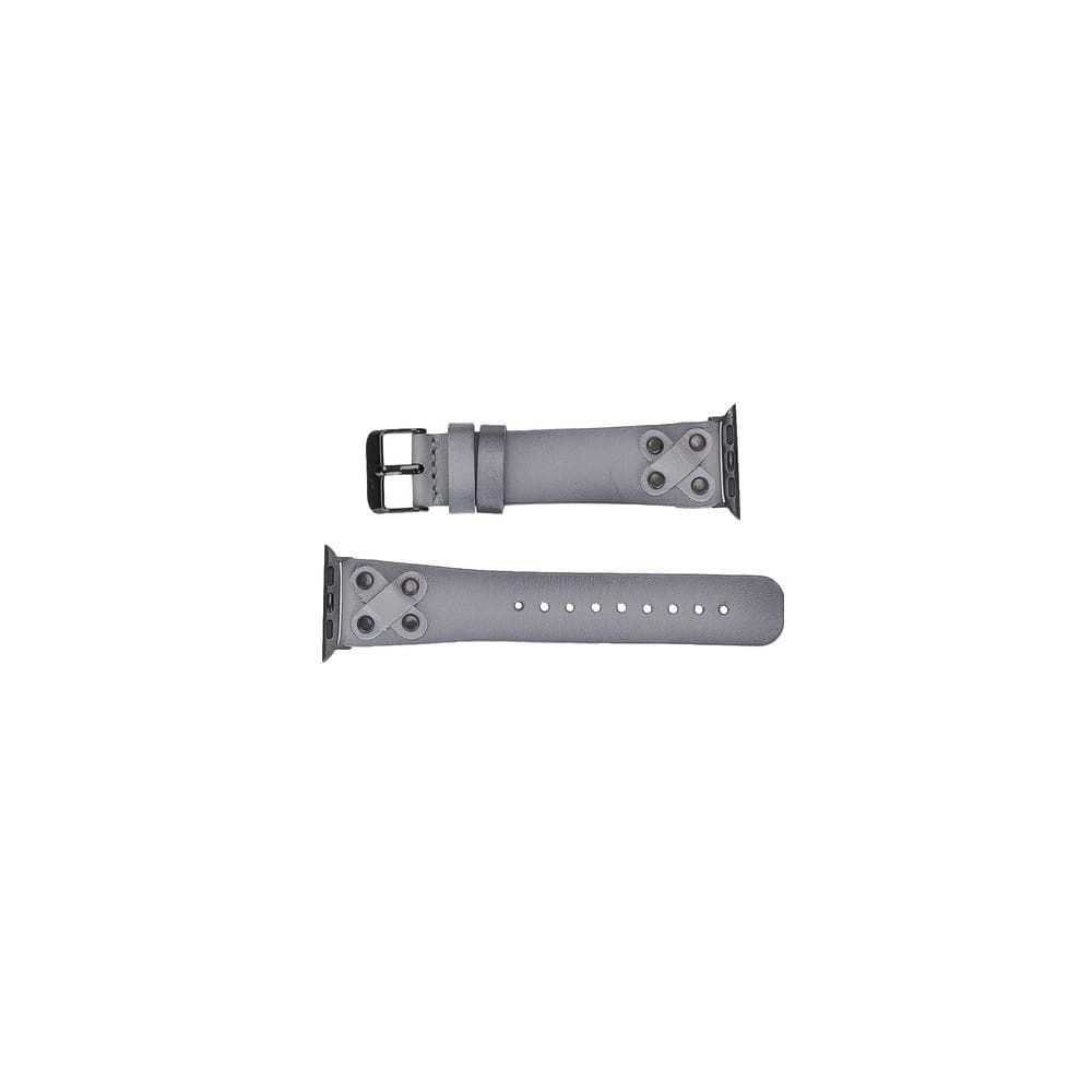 Lederarmbänder für Apple Watch / Kreuzdesign mit schwarzem Riemen