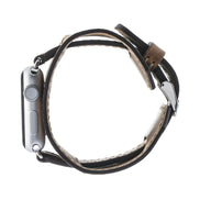 Manschettenarmband aus echtem Leder für die Apple Watch