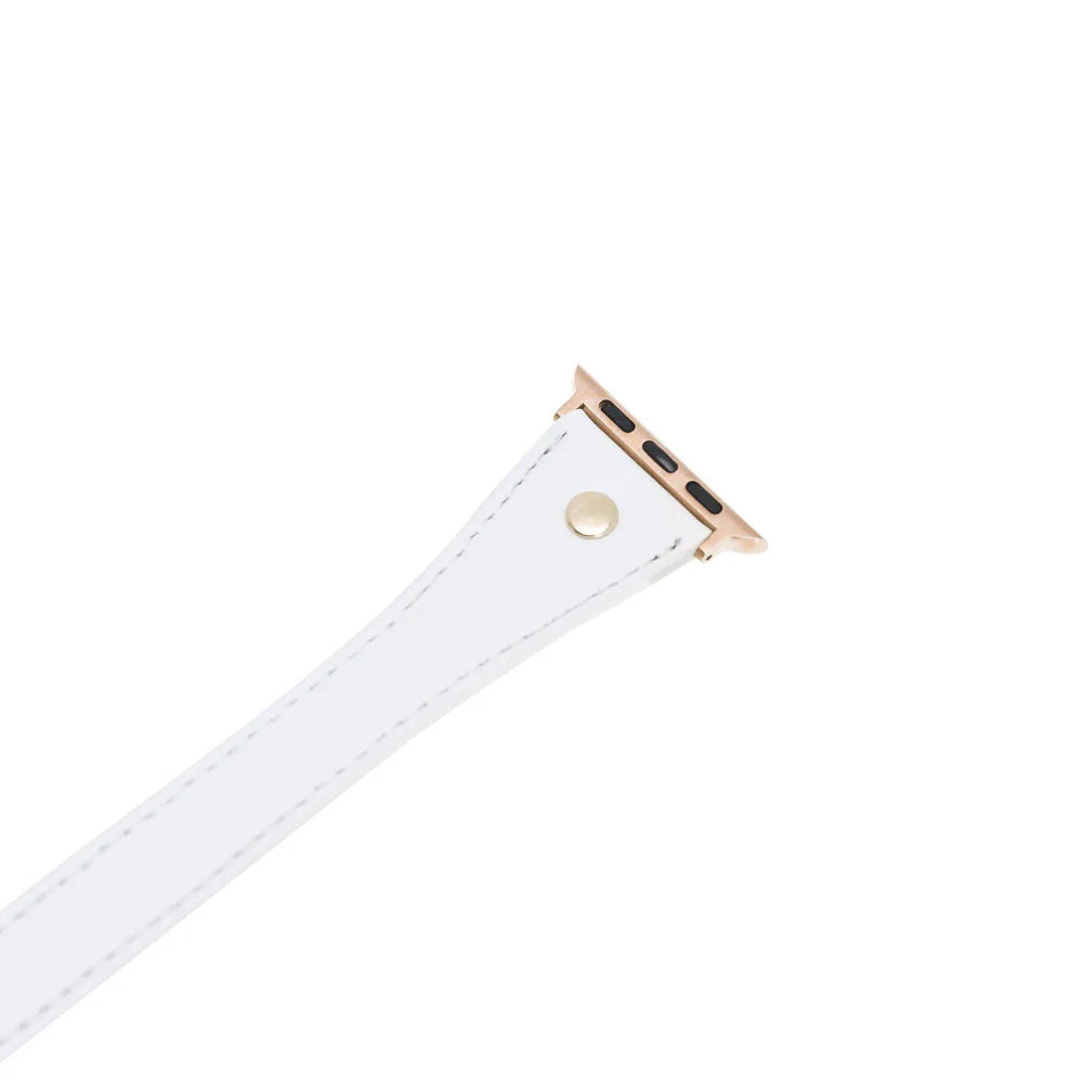Leather Apple Watch Bands - DTS Double Tour Slim Hector Gold Trok Style