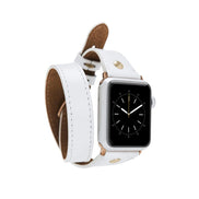 Leather Apple Watch Bands - DTS Double Tour Slim Hector Gold Trok Style