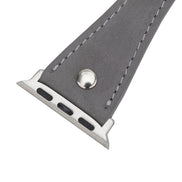 Lederarmbänder für Apple Watch – DTS Double Tour Slim Hector Silber Trok-Stil