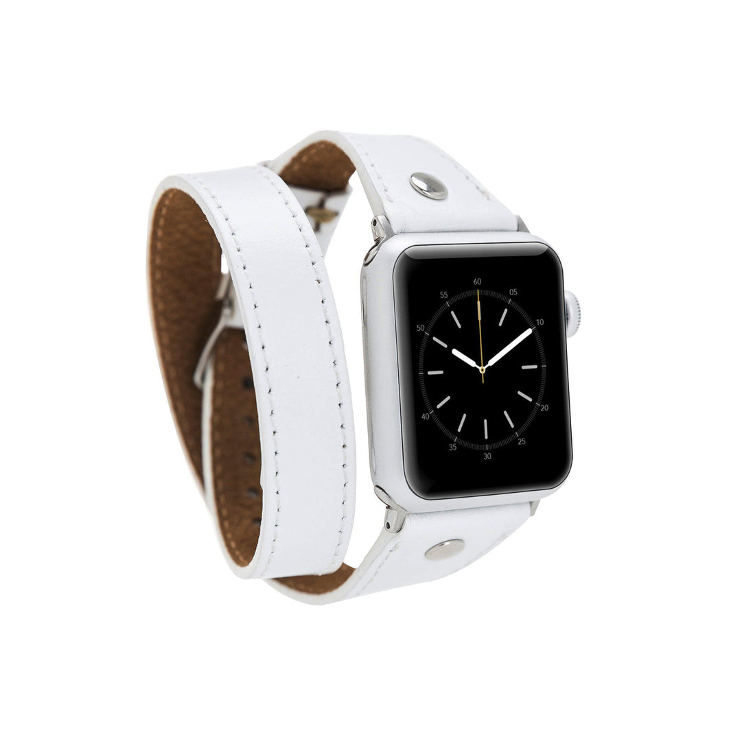 Lederarmbänder für Apple Watch – DTS Double Tour Slim Hector Silber Trok-Stil