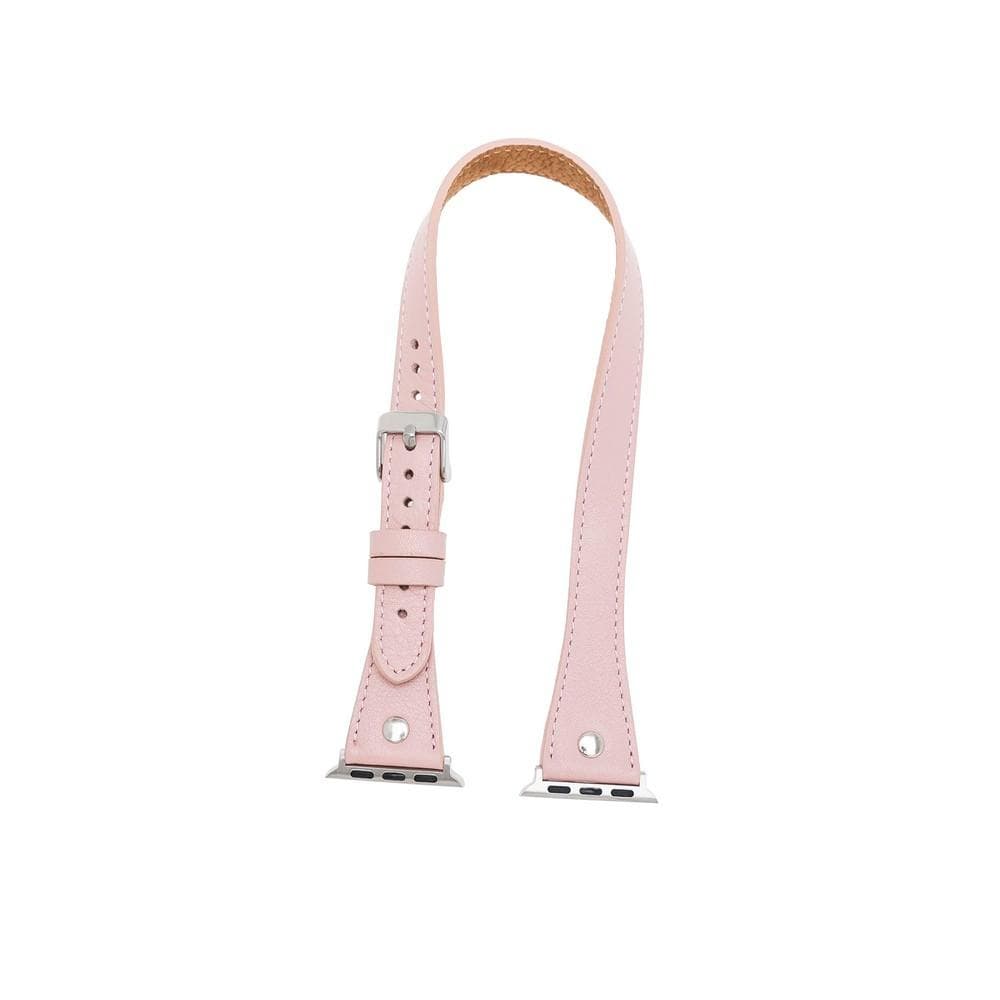 Lederarmbänder für Apple Watch – DTS Double Tour Slim Hector Silber Trok-Stil