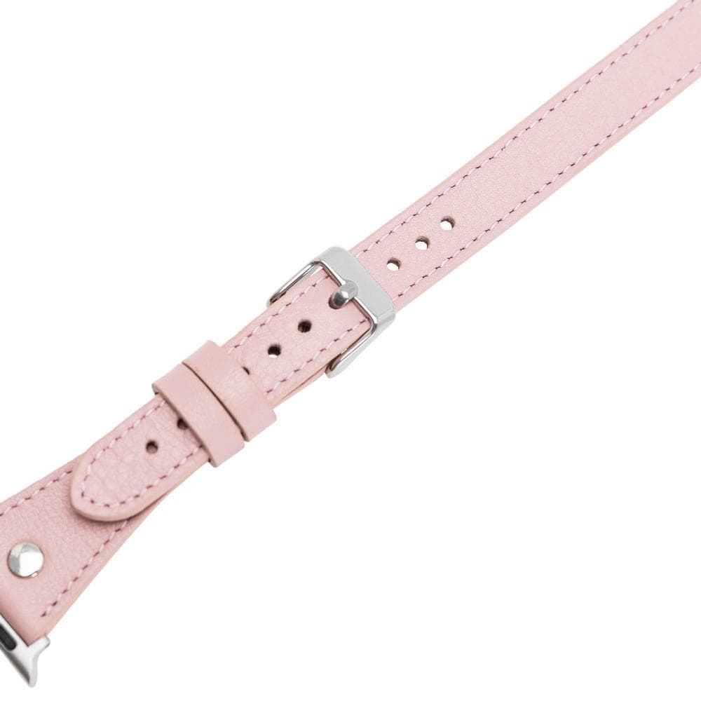 Lederarmbänder für Apple Watch – DTS Double Tour Slim Hector Silber Trok-Stil