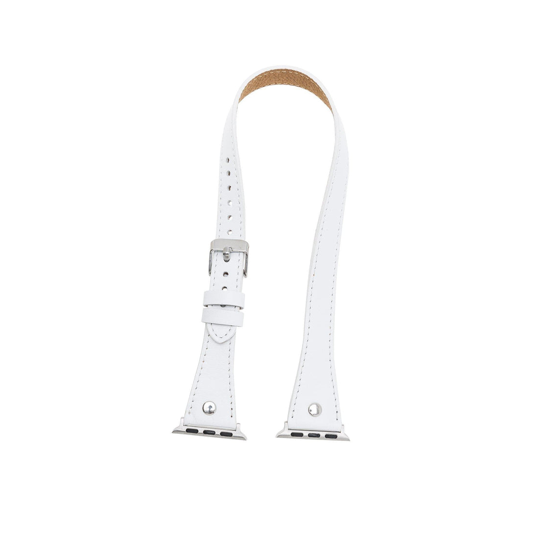 Lederarmbänder für Apple Watch – DTS Double Tour Slim Hector Silber Trok-Stil