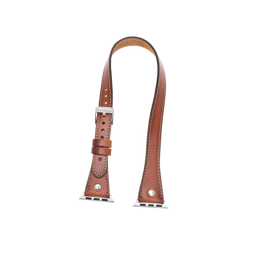 Lederarmbänder für Apple Watch – DTS Double Tour Slim Hector Silber Trok-Stil