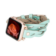 Lederarmbänder für Apple Watch – Ferro Braided DT Peggy Roségold Trok Style