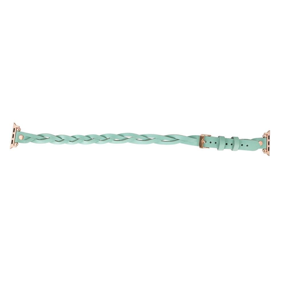 Lederarmbänder für Apple Watch – Ferro Braided DT Peggy Roségold Trok Style