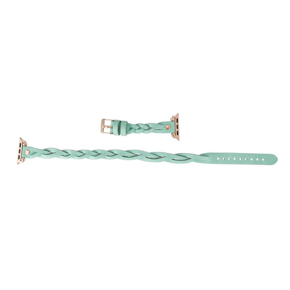 Lederarmbänder für Apple Watch – Ferro Braided DT Peggy Roségold Trok Style