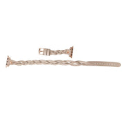 Lederarmbänder für Apple Watch – Ferro Braided DT Peggy Roségold Trok Style