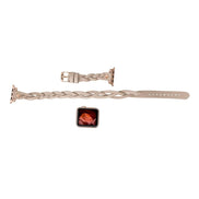 Lederarmbänder für Apple Watch – Ferro Braided DT Peggy Roségold Trok Style