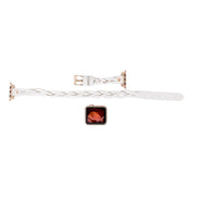 Lederarmbänder für Apple Watch – Ferro Braided DT Peggy Roségold Trok Style