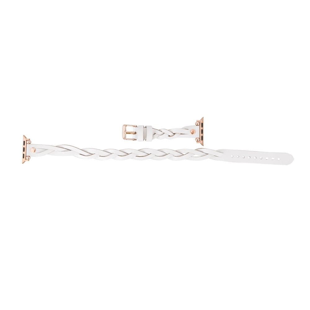 Lederarmbänder für Apple Watch – Ferro Braided DT Peggy Roségold Trok Style