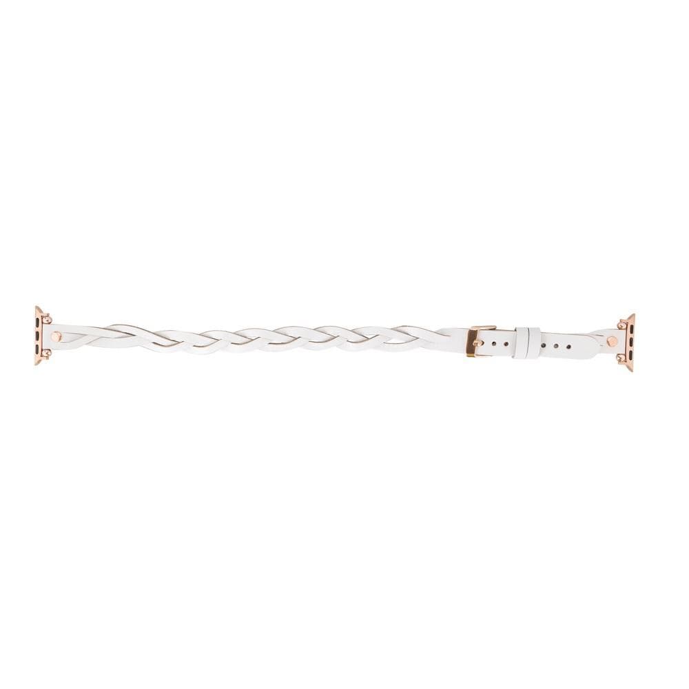 Lederarmbänder für Apple Watch – Ferro Braided DT Peggy Roségold Trok Style