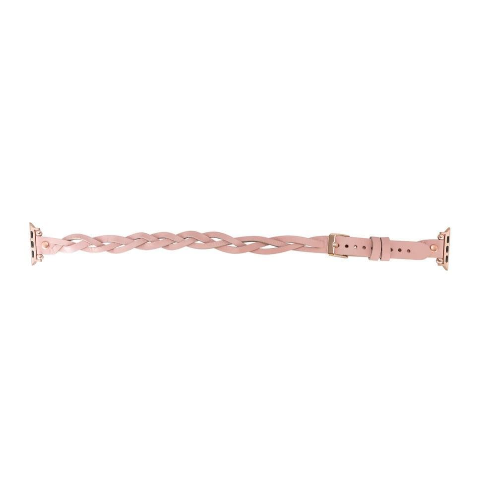 Lederarmbänder für Apple Watch – Ferro Braided DT Peggy Roségold Trok Style