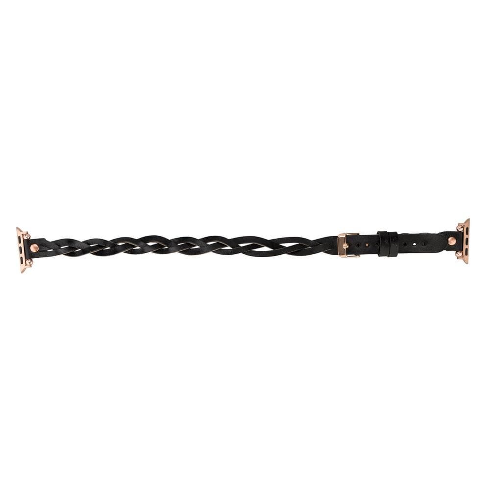 Lederarmbänder für Apple Watch – Ferro Braided DT Peggy Roségold Trok Style
