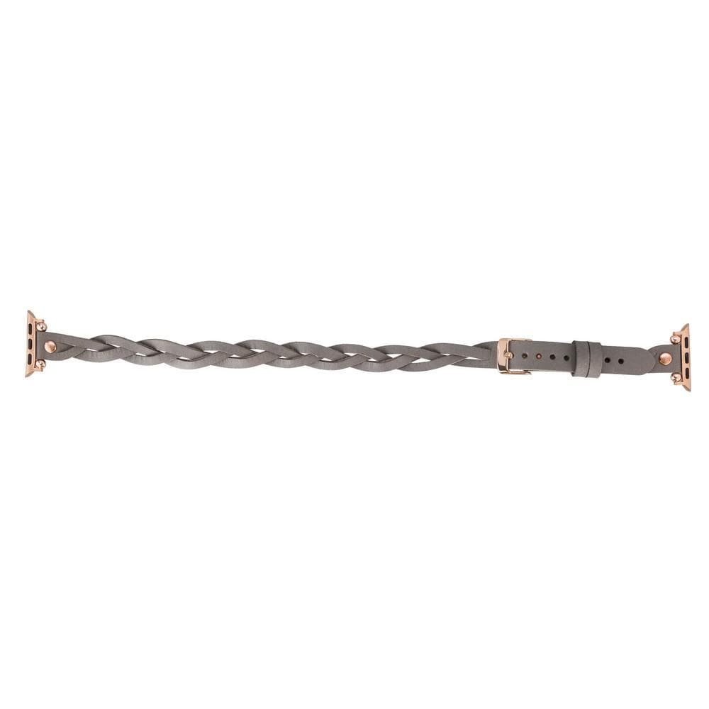 Lederarmbänder für Apple Watch – Ferro Braided DT Peggy Roségold Trok Style