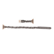 Lederarmbänder für Apple Watch – Ferro Braided DT Peggy Roségold Trok Style