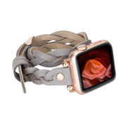 Lederarmbänder für Apple Watch – Ferro Braided DT Peggy Roségold Trok Style