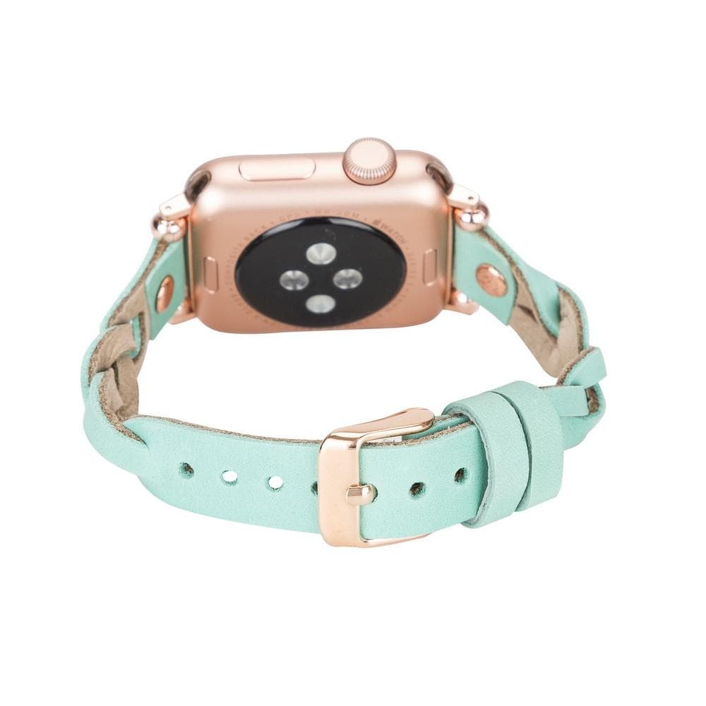 Lederarmbänder für Apple Watch – Ferro Braided Wanda Roségold Trok Style
