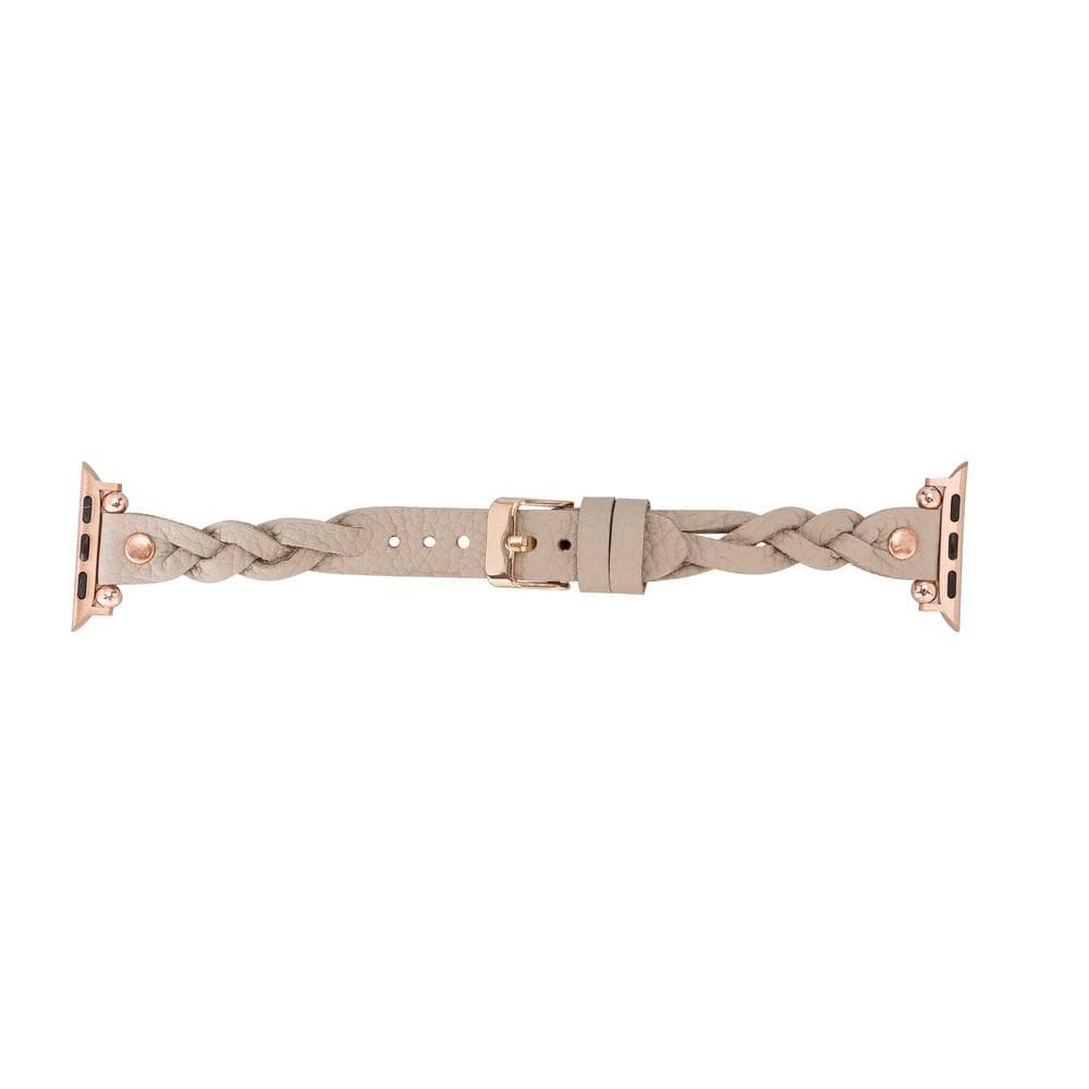 Lederarmbänder für Apple Watch – Ferro Braided Wanda Roségold Trok Style