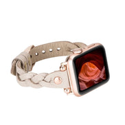 Lederarmbänder für Apple Watch – Ferro Braided Wanda Roségold Trok Style