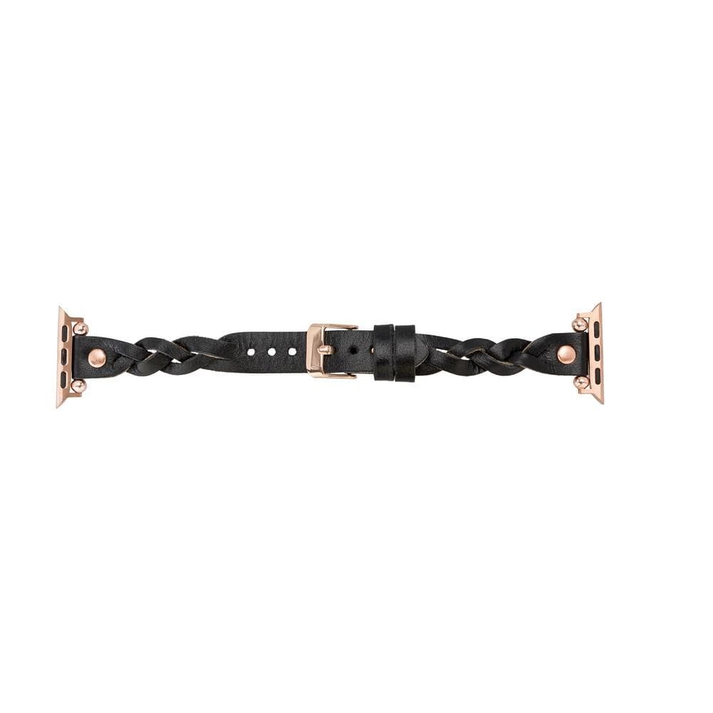 Lederarmbänder für Apple Watch – Ferro Braided Wanda Roségold Trok Style