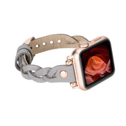 Lederarmbänder für Apple Watch – Ferro Braided Wanda Roségold Trok Style