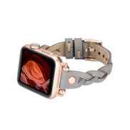 Lederarmbänder für Apple Watch – Ferro Braided Wanda Roségold Trok Style