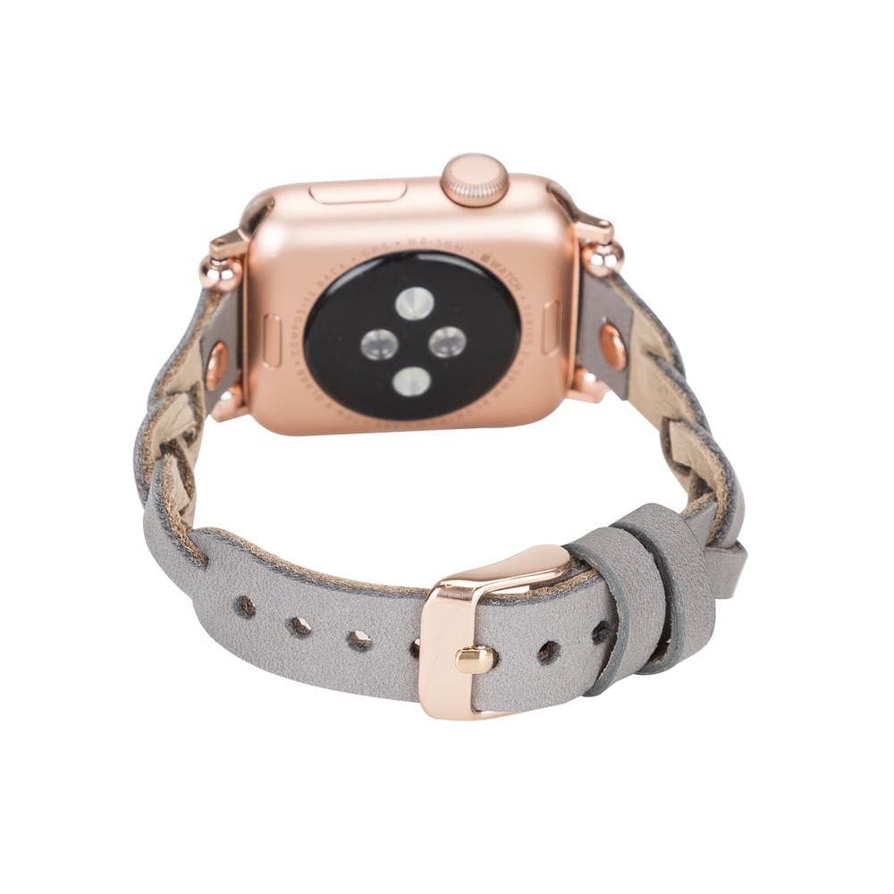 Lederarmbänder für Apple Watch – Ferro Braided Wanda Roségold Trok Style