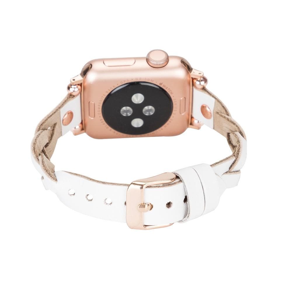 Lederarmbänder für Apple Watch – Ferro Braided Wanda Roségold Trok Style