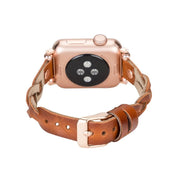 Lederarmbänder für Apple Watch – Ferro Braided Wanda Roségold Trok Style