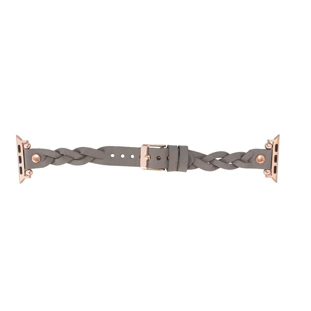 Lederarmbänder für Apple Watch – Ferro Braided Wanda Roségold Trok Style