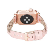 Lederarmbänder für Apple Watch – Ferro Braided Wanda Roségold Trok Style