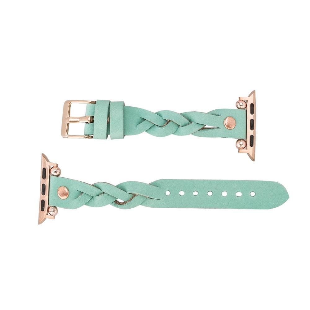 Lederarmbänder für Apple Watch – Ferro Braided Wanda Roségold Trok Style