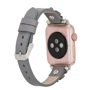Lederarmbänder für Apple Watch – Ferro Flower-Design