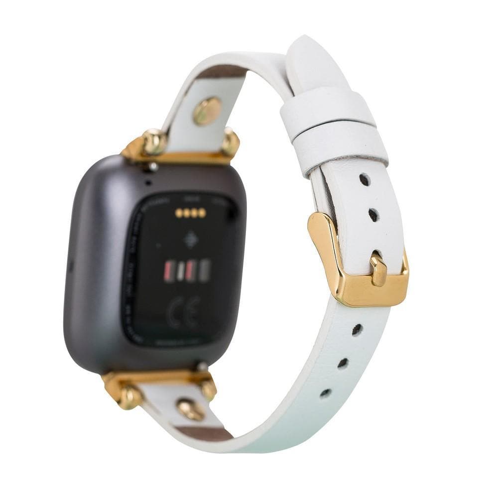 Fitbit-Armbänder aus Leder – Ferro Gold Trok-Stil