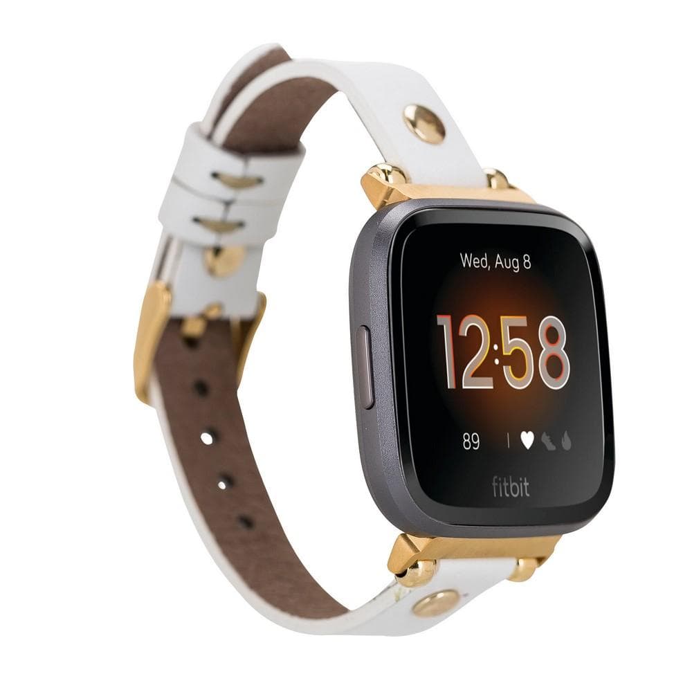Fitbit-Armbänder aus Leder – Ferro Gold Trok-Stil