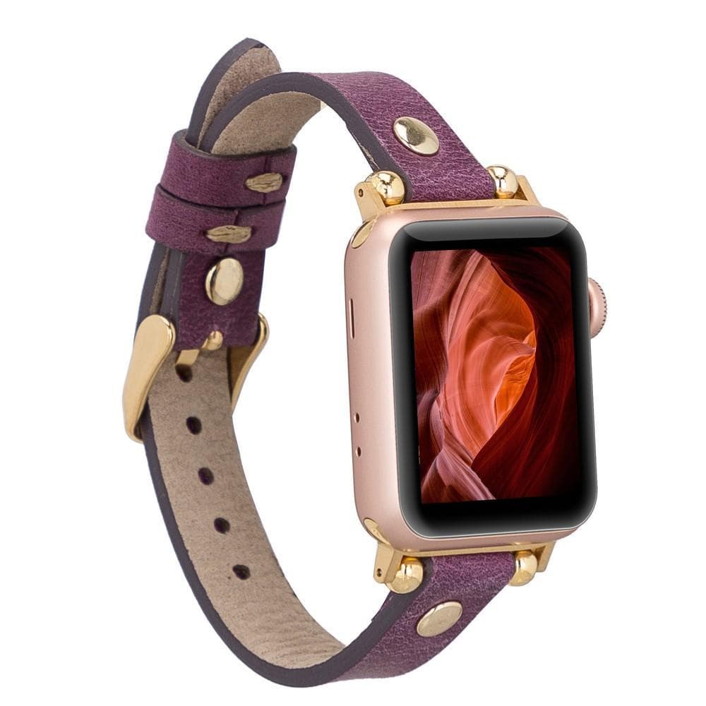 Lederarmbänder für Apple Watch – Ferro Gold Trok-Stil
