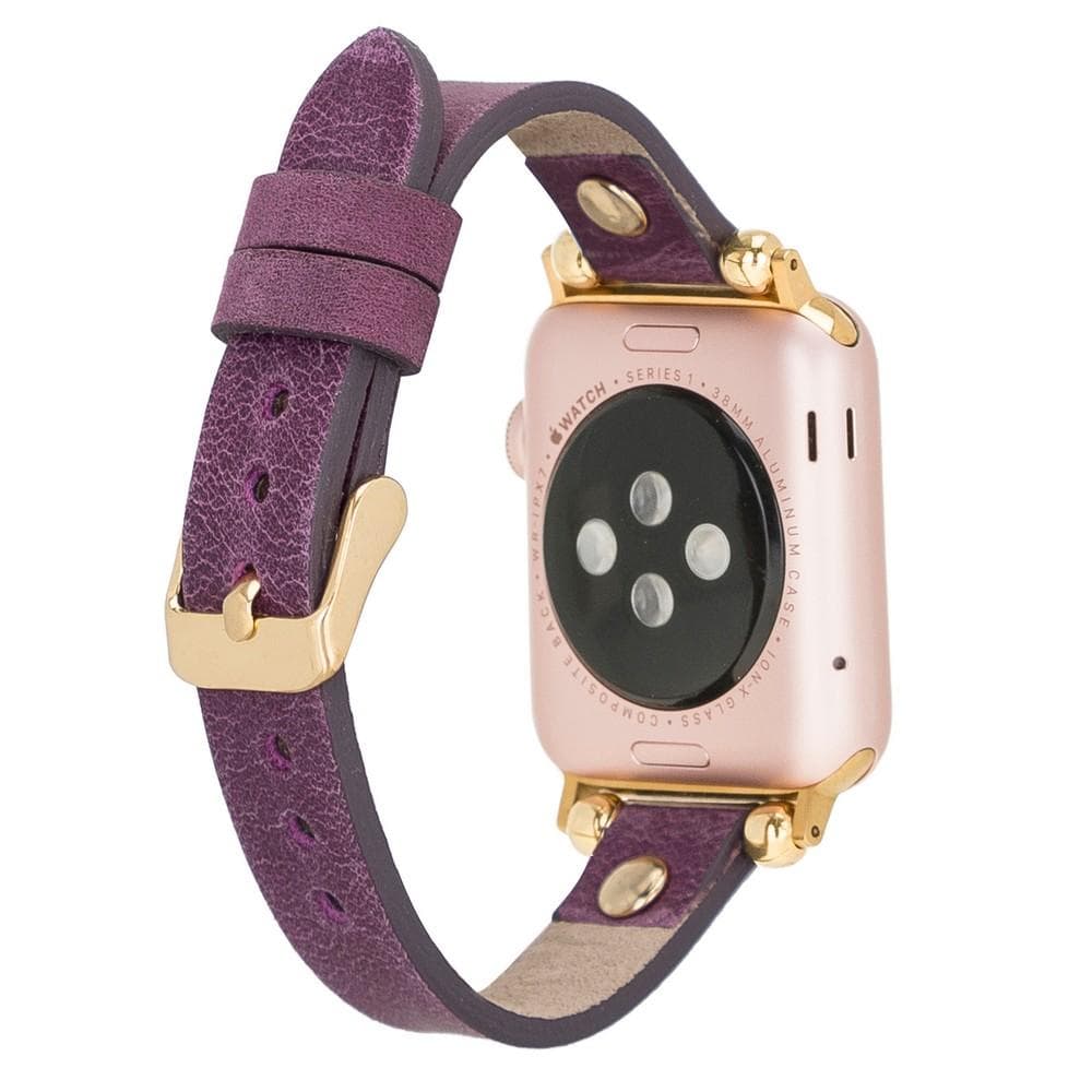 Lederarmbänder für Apple Watch – Ferro Gold Trok-Stil