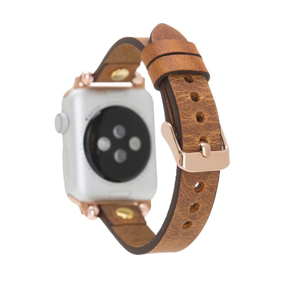Fitbit-Armbänder aus Leder – Ferro Gold Trok-Stil