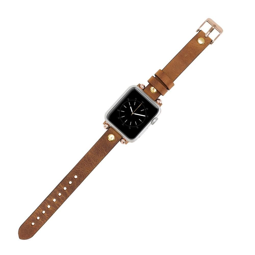 Fitbit-Armbänder aus Leder – Ferro Gold Trok-Stil